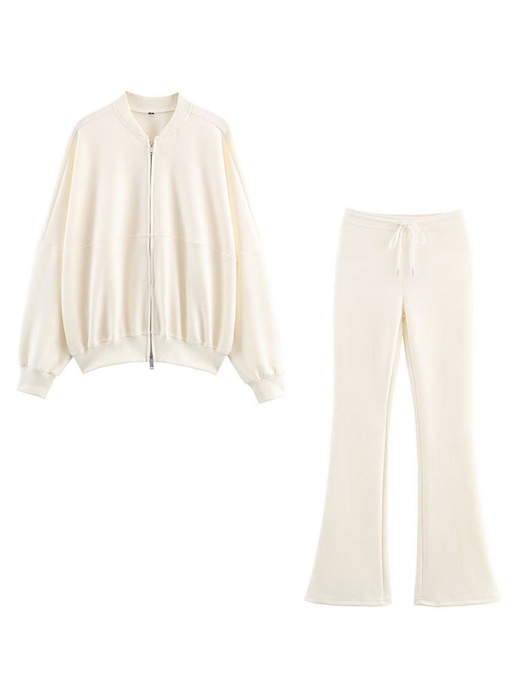 Winter Clothing Online - HH, conjuntos de pantalones acampanados lisos