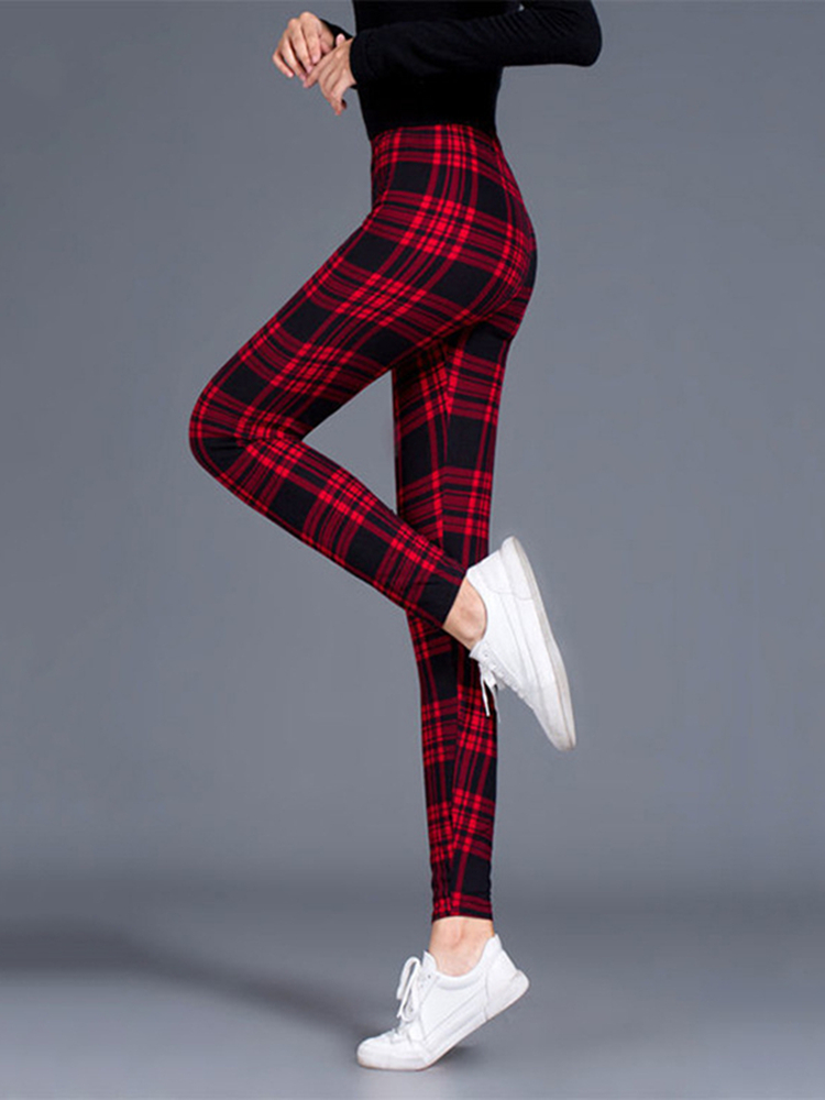 Winter Clothing On Sale - BornToGirl-mallas informales ajustadas de cintura alta