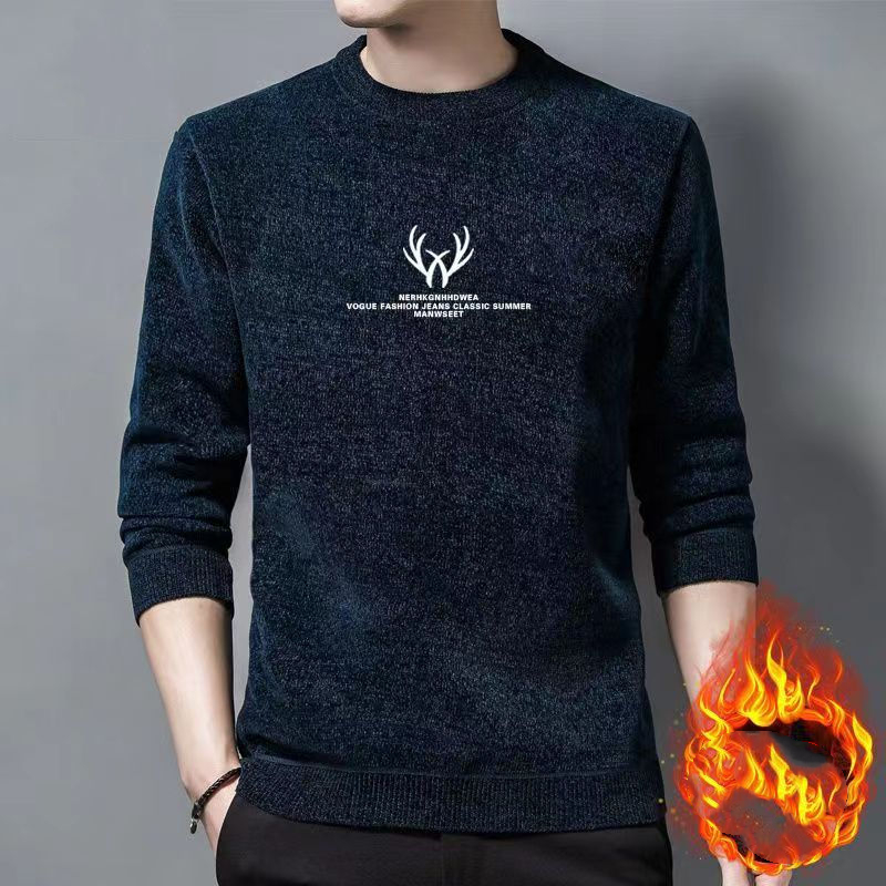 Winter Clothing Men Style - Jersey de manga larga con cuello