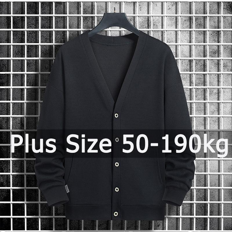 Suéter de talla grande cárdiga - Winter Clothing Men Style reseña y precio