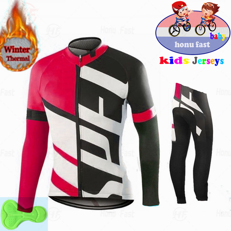 Conjunto de Jersey de Ciclismo - Winter Clothing Kids Sale reseña y precio