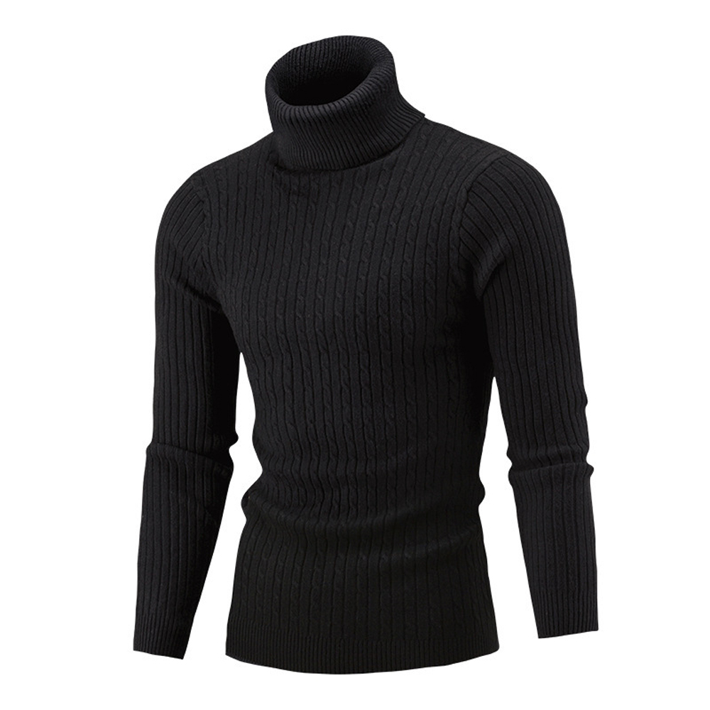 Suéter de Cuello Alto Tipo Car - Winter Clothing Men Style reseña y precio