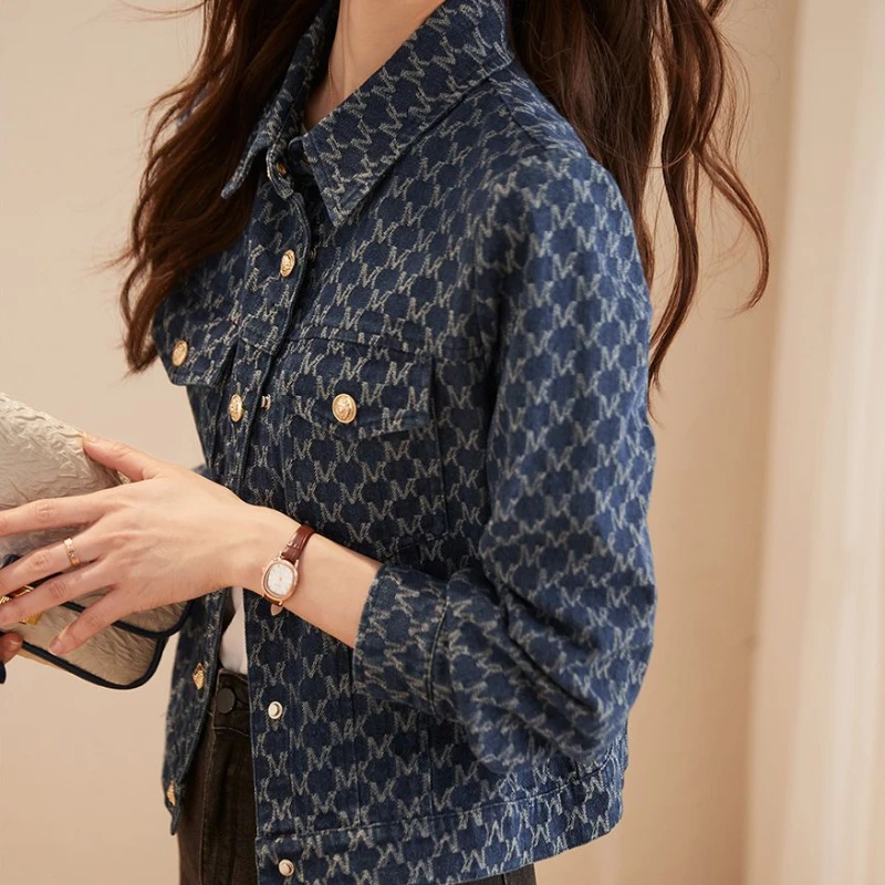 Chaquetas vaqueras azules con  - Winter Clothing On Sale Women'S reseña y precio