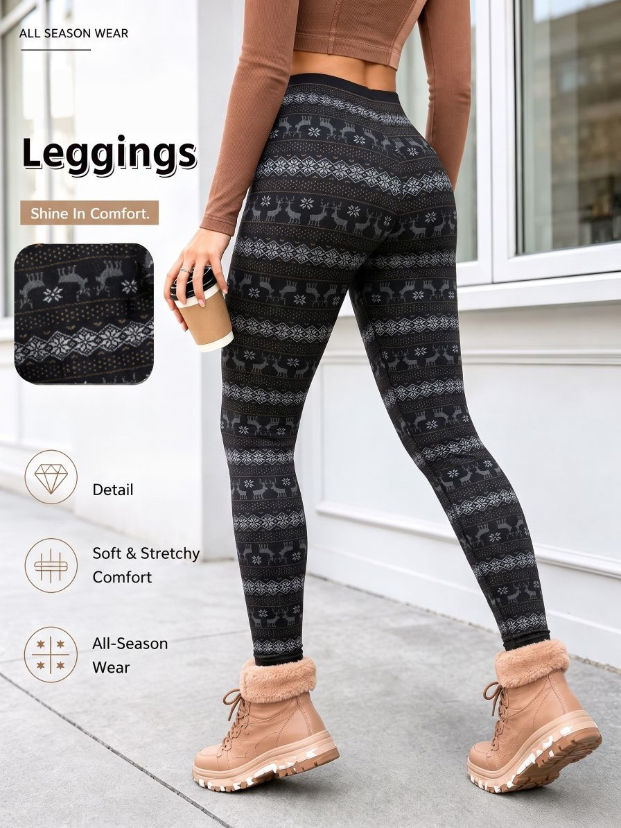 Leggings de Cintura Alta con E - Winter Clothing On Sale reseña y precio