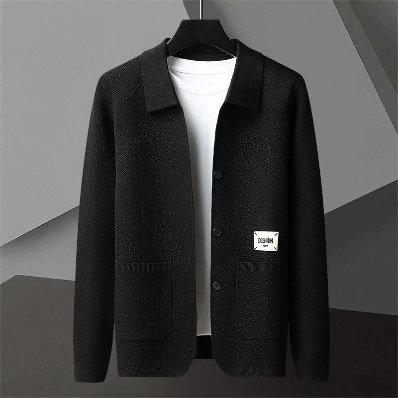 Cárdigan de punto de estilo eu - Winter Clothing Men Style reseña y precio