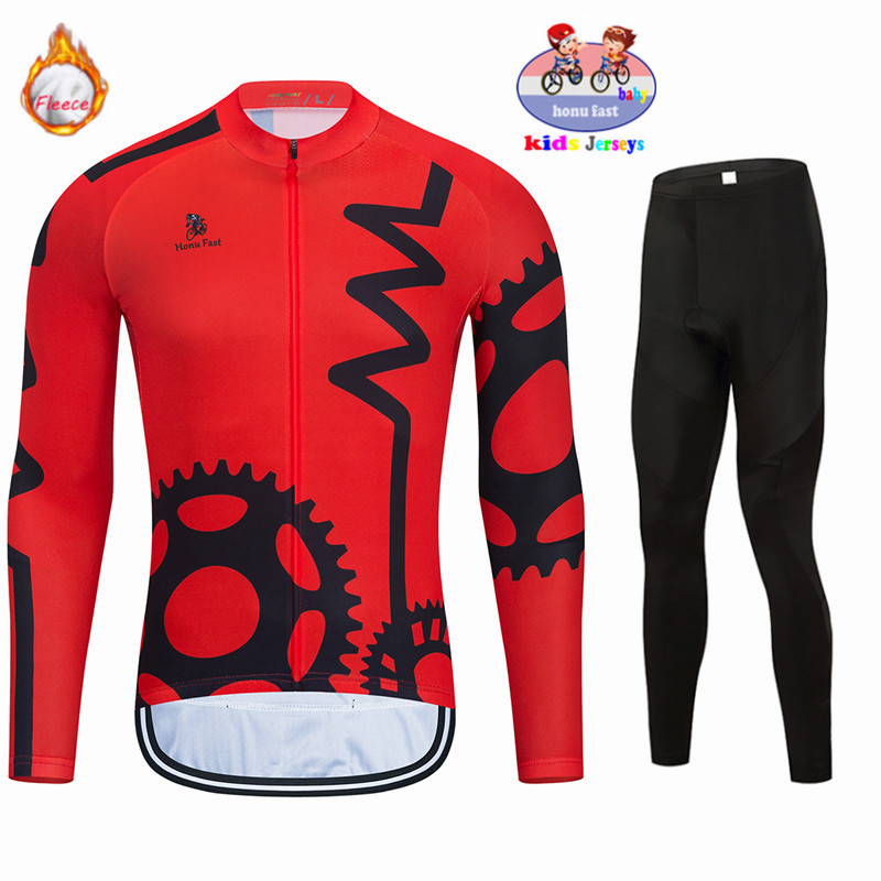 Conjuntos de Jersey de ciclism - Winter Clothing Kids Sale reseña y precio