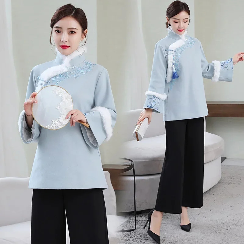 Tops Cheongsam para mujer, rop - Winter Clothing Youtube reseña y precio