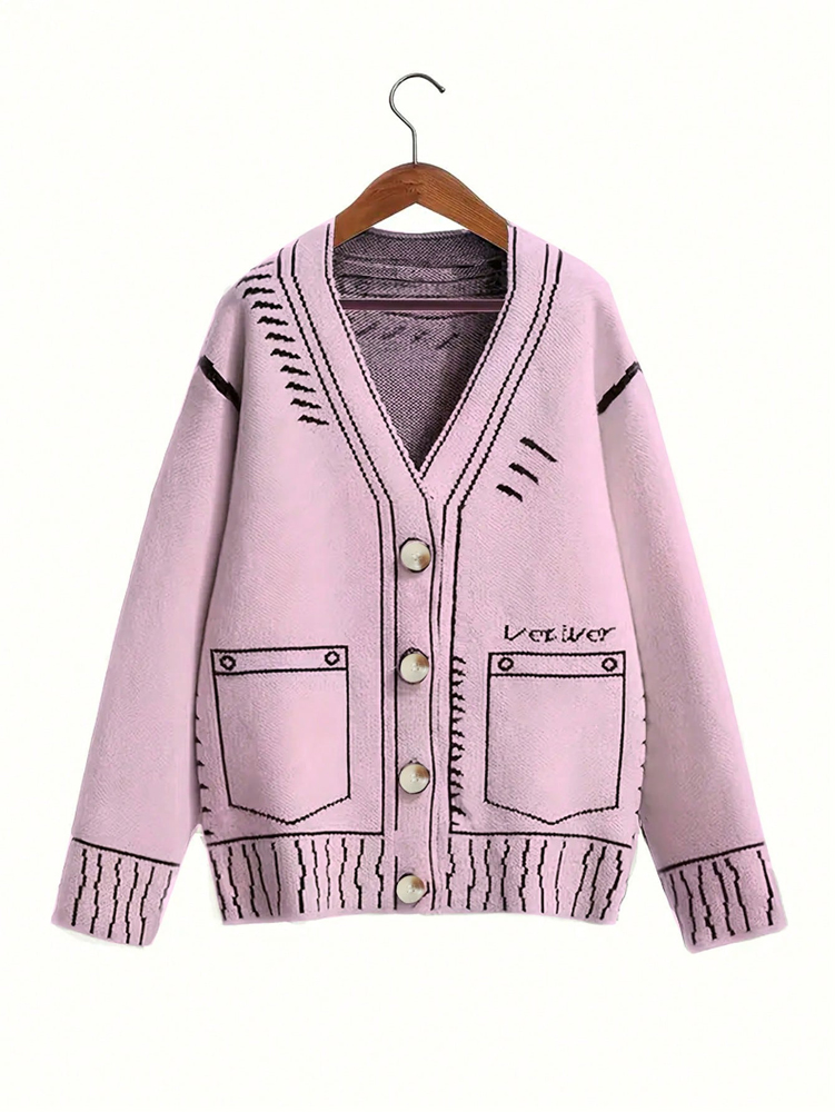Cárdigan con botones de talla  - Winter Clothing Online reseña y precio