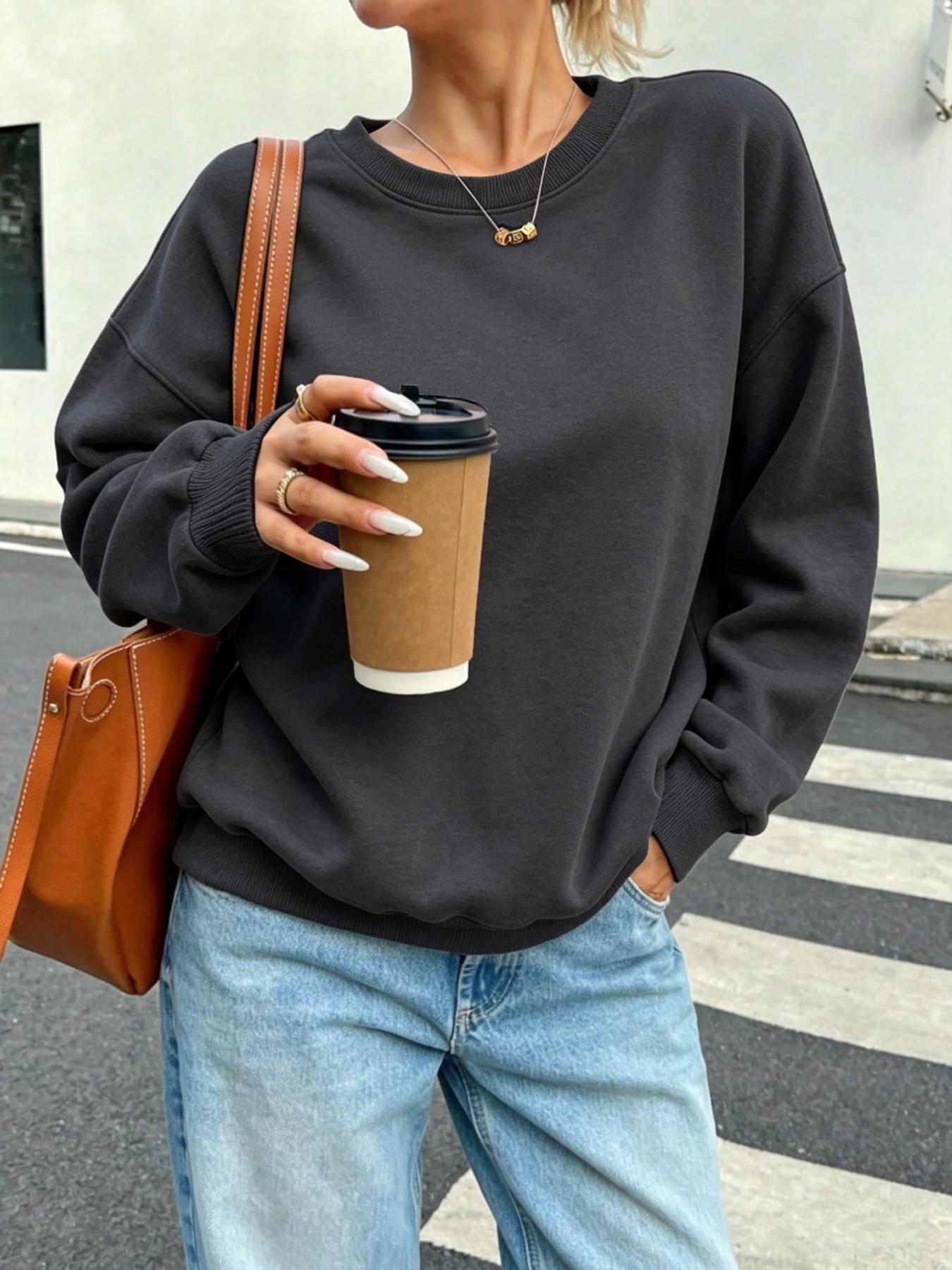 Sudaderas informales sólidas p - Winter Clothing On Sale Women'S reseña y precio
