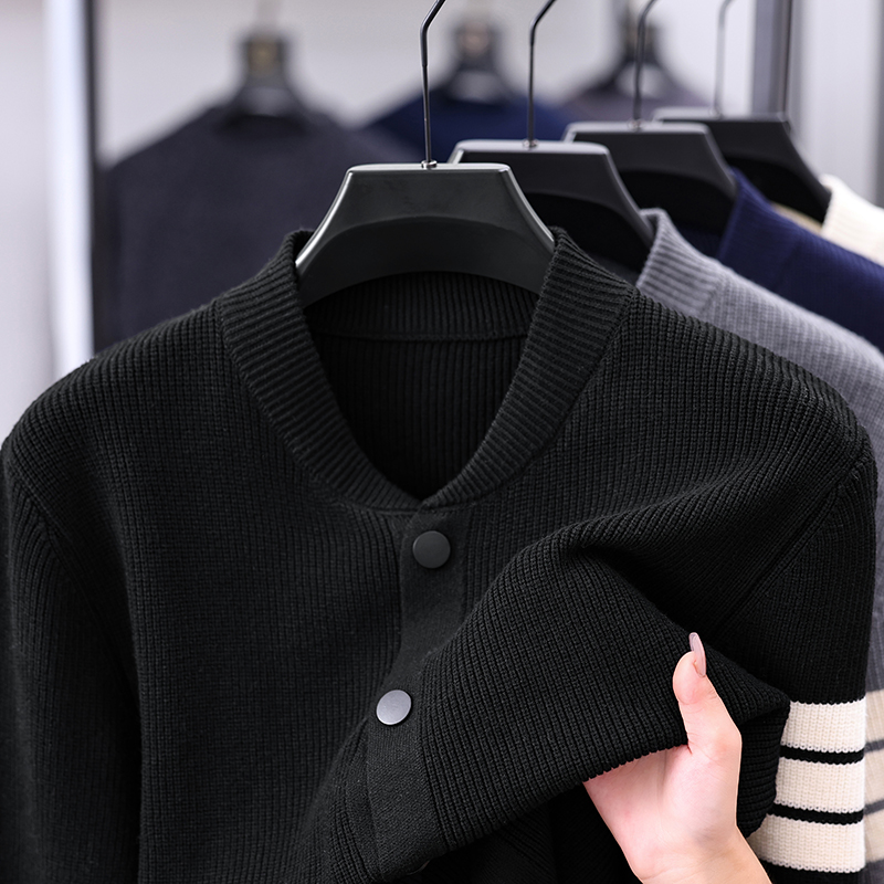 Cárdigan de Punto de Manga Lar - Winter Clothing Men Style reseña y precio