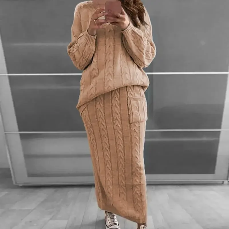 Conjunto de suéter para mujer, - Winter Clothing Online reseña y precio