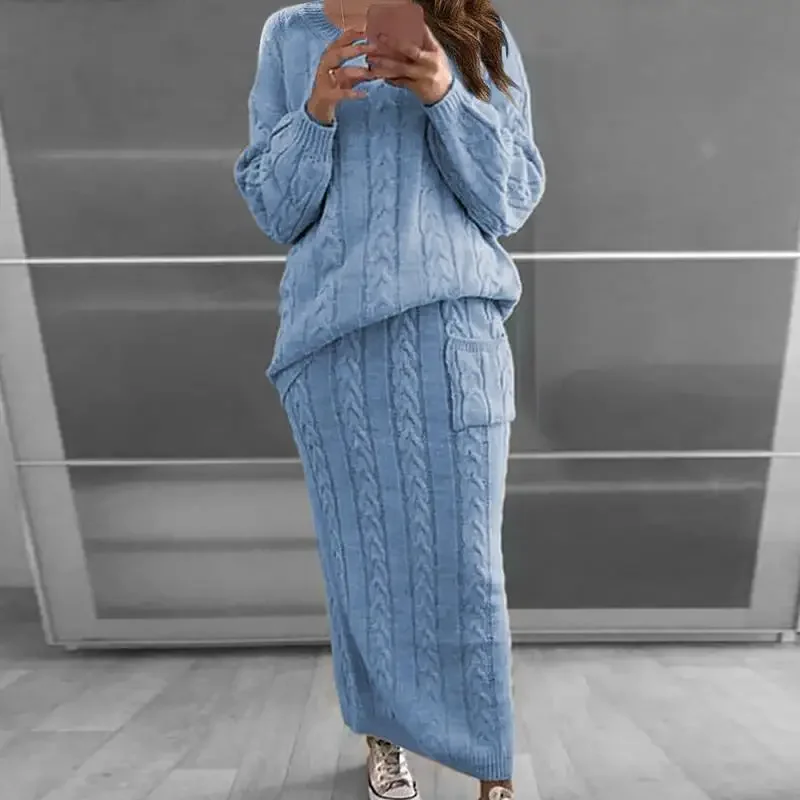 Conjunto de suéter para mujer, - Winter Clothing Online reseña y precio